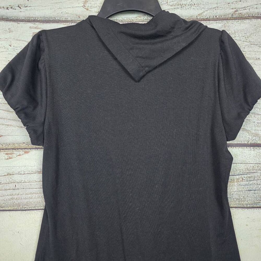 Maurices L Black Cowl Neck Button Top - Picture 7 of 9